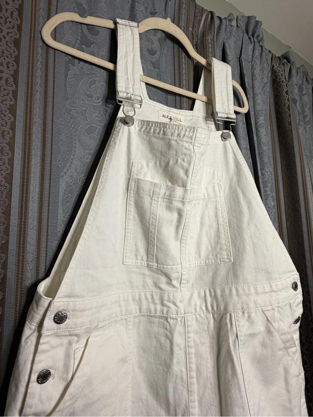 Alex Mill Lili Denim Overalls White